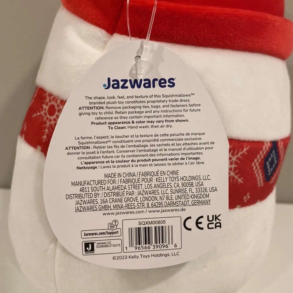 Squishmallow Manny the Snowman 8” NWT Christmas 2023 - Picture 4 of 4